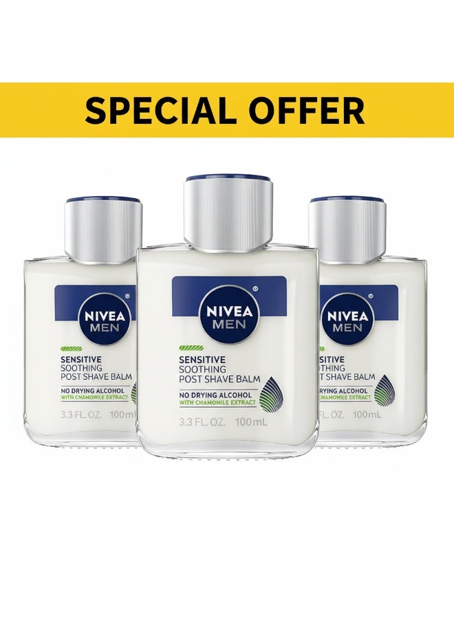 نيفيا عبوة من 3 بلسم ما بعد الحلاقة للرجال من نيفيا (100 مل) - Image 1